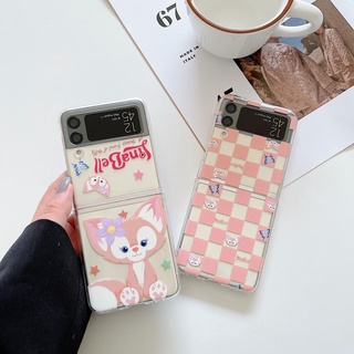 เคสโทรศัพท์มือถือแฟชั่น ลาย Linnabel พร้อมจี้สติกเกอร์หัวใจ สําหรับ Samsung Z Flip4 Z Flip3