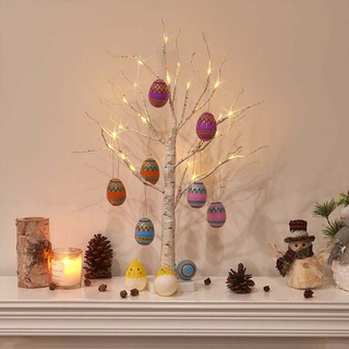 60cm Led Easter Birch Tree Decorations with Lights Light Up Warm White Twig Tree