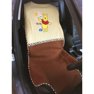 ลิขสิทธิ์แท้ หมีพูห์ หุ้มเบาะหน้ารถยนต์ สำหรับ 1 ที่นั่ง Winnie the Pooh 1 pc Car Seat Cover