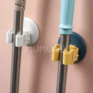 Ecoco ตัวหนีบติดผนัง Mop Holder ที่แขวนไม้กวาด ที่จัดเก็บไม้กวาด ไม้ถูพื้น จัดเก็บอุปกรณ์มีด้าม