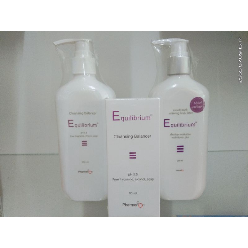 Equilibrium Cleansing Balancer , Equilibrium smooth-touch Whitening body lotion