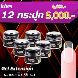 Builder Gel (Clear) เจลต่อเล็บถาวรแบบใส โปรฯ 12กระปุก