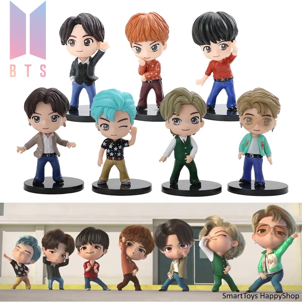 Figure Model BTS Permission To Dance Special Edition Set A ฟิกเกอร์โมเดลวงบีทีเอสสุดน่ารักรุ่นพิเศษครบเซ็ต 7 ตัว