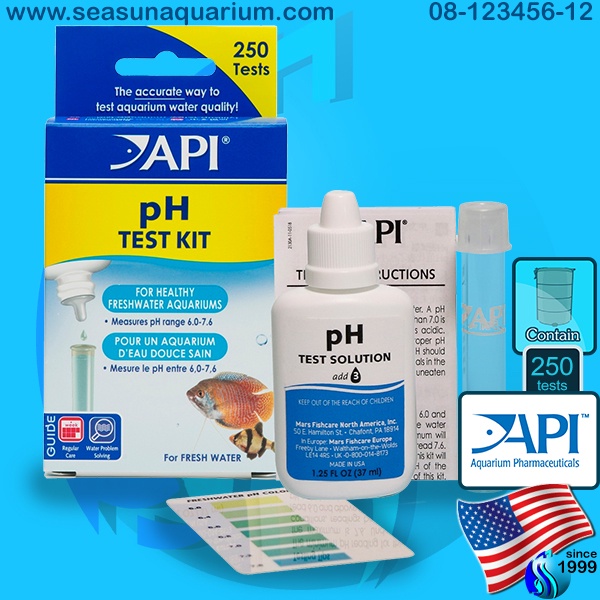 API Low Range pH Test Kit น้ำยาวัดค่าน้ำพีเอช pH Tester api ph test น้ำยาวัด กรด ด่าง