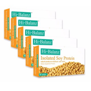 สารสกัดฮอร์โมนหญิงเอสโตรเจน จากถั่วเหลือสกัดธรรมชาติHi-Balanz SoyProtein 5 กล่อง