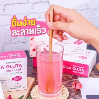 Body Shape Colla Gluta คอลลาเจน กลูต้า ผสม วิตามินซี Collagen Peptide + Gluta + Vit C