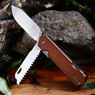 มีดพับ Sanrenmu 7117LUX-LY-T5 Pocket EDC Folding Knife Outdoor Multi Tool Toolkit (Bronze color)