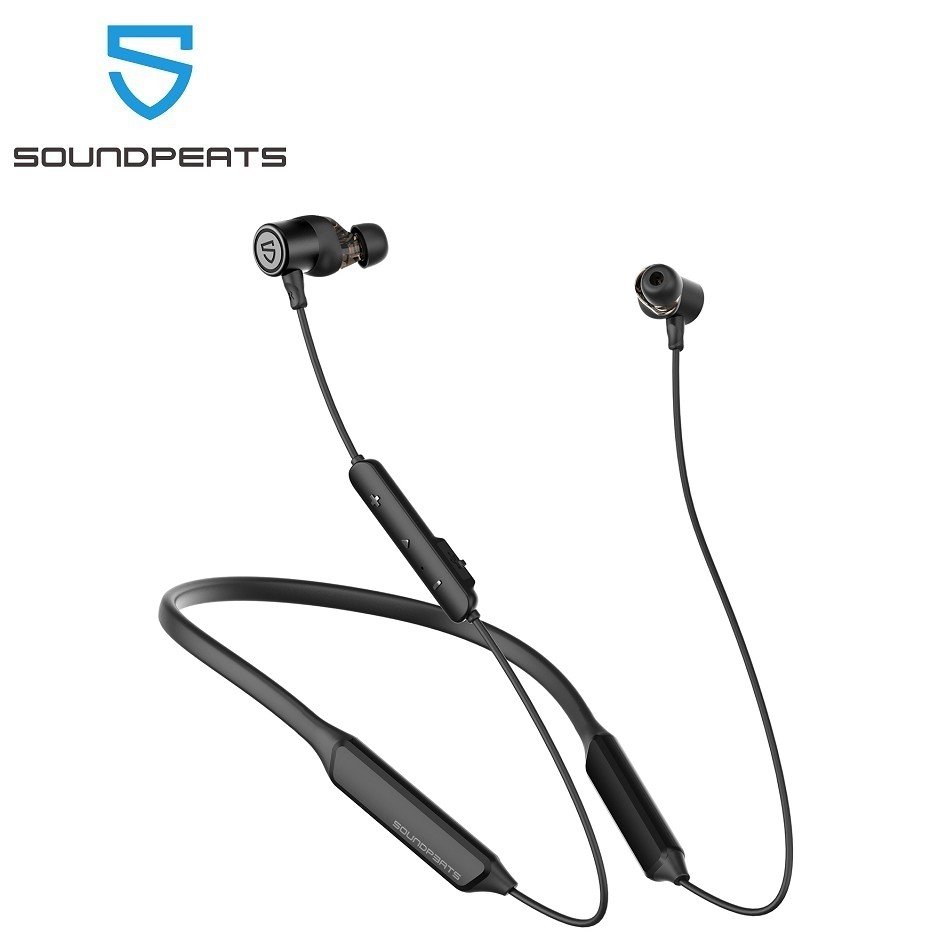 SoundPEATS Force Pro หูฟังบลูทูธไร้สาย แบบมีไมค์ในตัว เสียงสเตอริโอเบส มีแม่เหล็ก ใช้งานได้ 22 ชม. สำหรับเล่นกีฬา