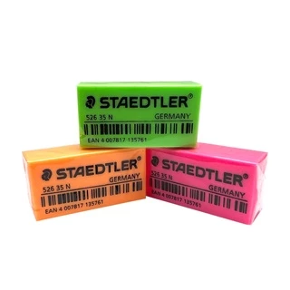 ยางลบ ขาว-ดำ สีนีออน สีพาสเทล ยี่ห้อ Staedtler / 1 ก้อน