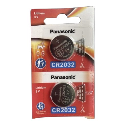 ถ่านกระดุม Panasonic CR2032 3V ของแท้ ของ บ.พานาโซคนิคซิลเซลล์ สามารถออกใบกำกับภาษีได้
