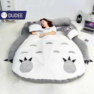 DUDEE ที่นอนโทโทโร่ ที่นอนน่ารัก เบาะที่นอน Totoro ที่นอนตุ๊กตาโทโทโร่ยักษ์ ที่นอน ขนาดใหญ่ กว้างถึง 4 ตารางเมตร