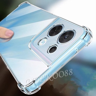 เคสโทรศัพท์มือถือแบบนิ่ม OPPO Reno8 8Pro 8Z Reno7 7Pro 7Z Reno6 6Z Z Pro 5G 4G Phone Case Shockproof Clear Cushion TPU Transparent Fall Prevention Back Cover Soft Anti-drop Smartphone Casing Reno 6 7 8