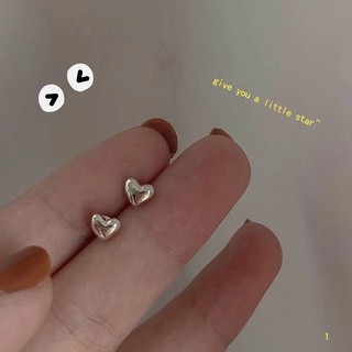 Fashion New Small Mini Small Love Earrings Simple Sweet Heart-shaped Earrings Japanese and Korean Metal Ear Jewelry Women