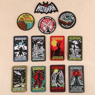 ☸ PUNK：CryptozooLogy Tracking Society Patch ☸ 1Pc Diy Embroidered Sew/Iron On Patch Badge（M-11002）