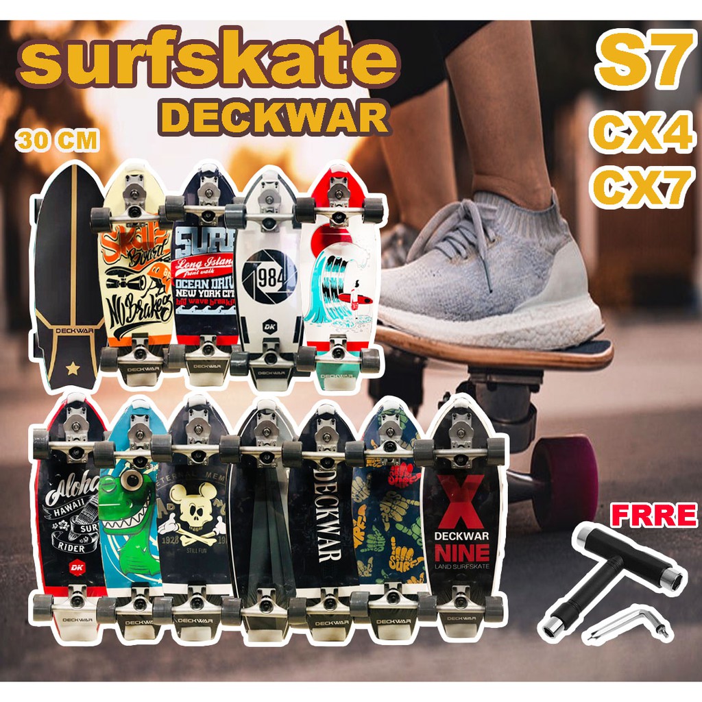 ❗S7❗ DECKWAR Surfskate Surf Skateboards เซิร์ฟสเก็ต  29 - 32 นิ้ว✔💯