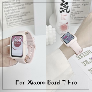 เคสซิลิโคน TPU พร้อมสายคล้องข้อมือ สําหรับ Xiaomi Band 7 Pro Xiaomi Band 7Pro