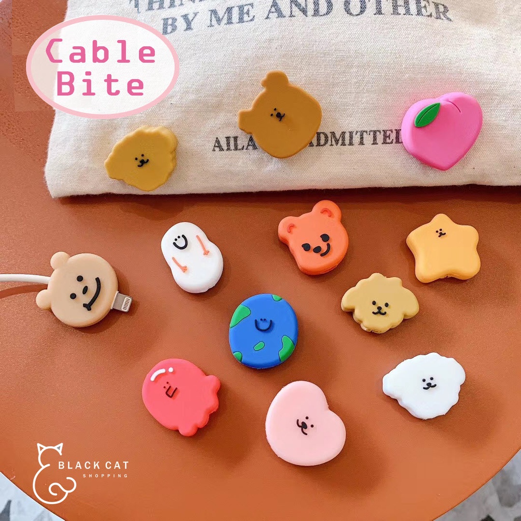 พร้อมส่ง✅Cable bite ถนอมสายชาร์จ ป้องกันหักงอ ยืดอายุการใช้งาน