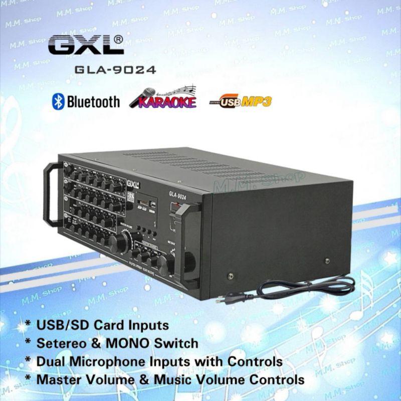 GXL เพาเวอร์แอมป์ ขยายเสียง รุ่น GLA-9024