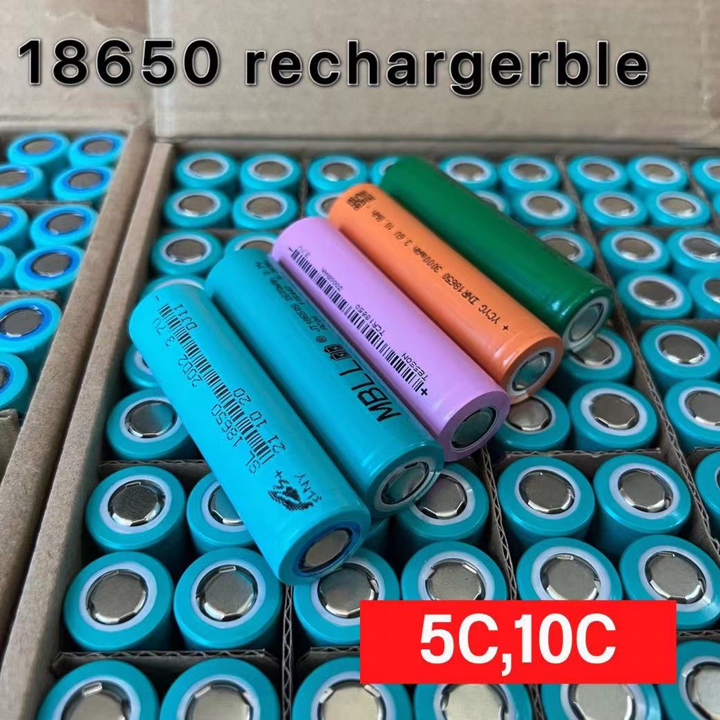 ถ่านชาร์จ 18650 ความจุ 2000mAh 5C ความจุจริง ไม่จกตา ของดีราคาถูกมีคุณภาพเราก็มี