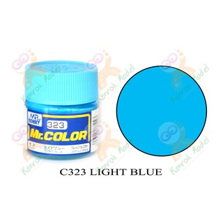 สีสูตรทินเนอร์ Mr.hobby Mr.color C323 Light Blue Gloss 10ml