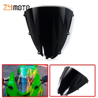 ZX6R ZX636 Motorcycle Windshield Windscreen Double Bubble For KAWASAKI ZX6R ZX-6R 636 2005 2006 2007 2008  ZX-10R ZX10R