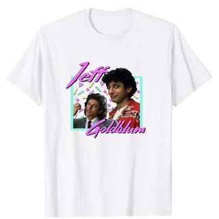 80s Jeff Goldblum เสื้อยืดลําลอง แขนสั้น พิมพ์ลาย The Fly Seth Brundle สไตล์วินเทจ สําหรับผู้ชาย ผู้หญิง (สีขาว-4XL)S-5X