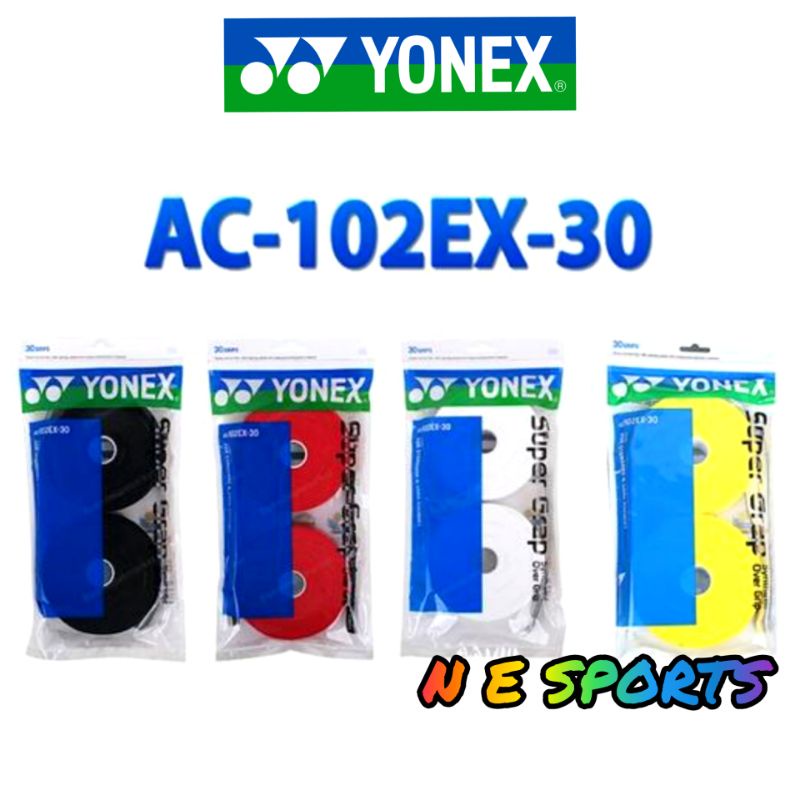 YONEX SUPER GRAP ROLL OVERGRIP AC-102EX-30 (30 IN 1) WILSON PRO OVERGRIP BADMINTON