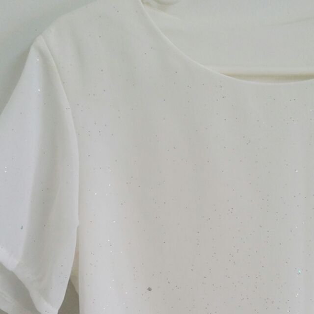 ✨Gritter white chiffon Top ✨