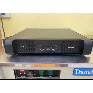 Professional poweramplifier เพาเวอร์แอมป์ 450W+450W เครื่องขยายเสียง รุ่นLXJ  PA-6000  LP AUDIO