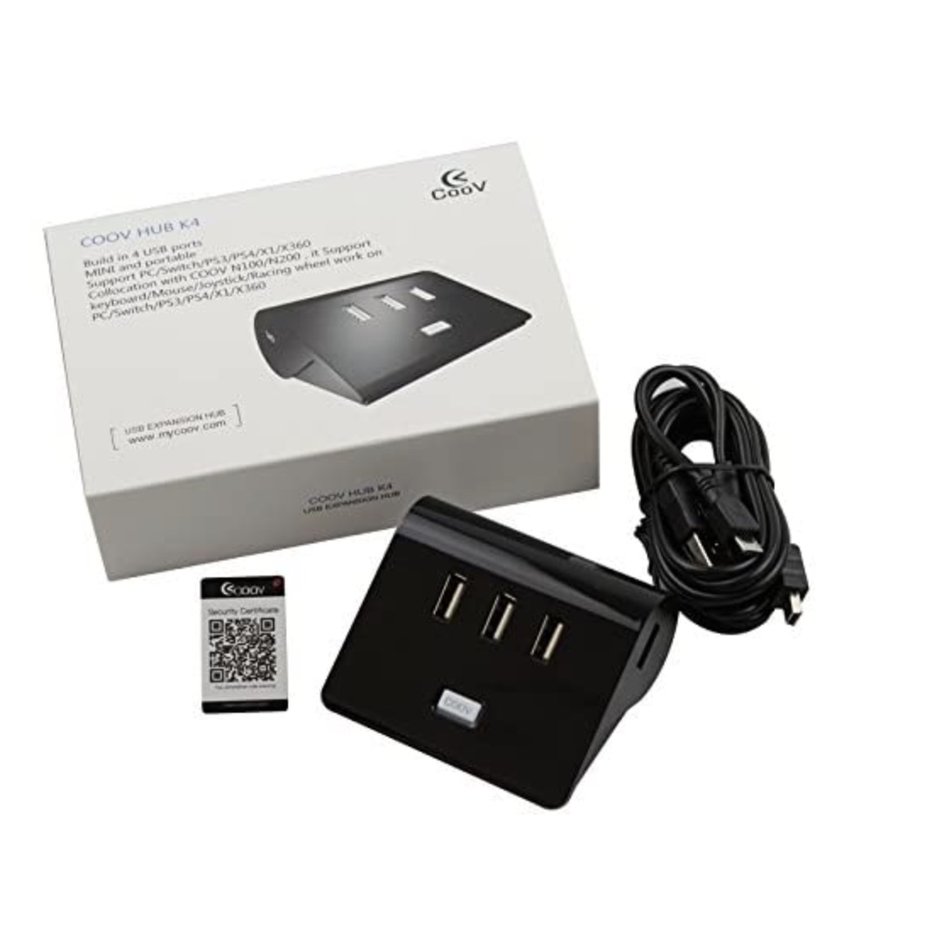 Adapter USB Hub K4 coov N100/N200 for Mouse Keyboard Used