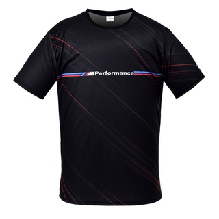 เสื้อยืดแขนสั้น พิมพ์ลาย BMW M Performance Line M Power สีดํา เหมาะกับของขวัญ สําหรับผู้ชาย