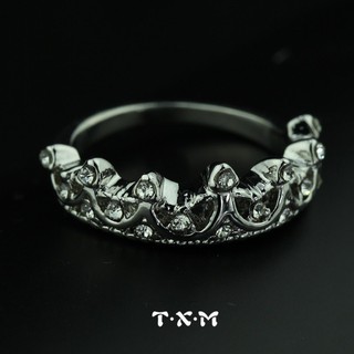 Women s Fashion jewelry Rhinestones Crown แหวน