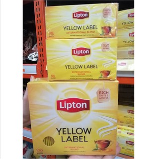 Lipton ลิปตัน เครื่องดื่มชาปรุงสำเร็จชนิดซอง 25,50,100 ซอง