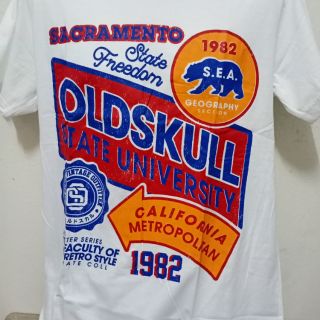 OlDSKULLเสื้อยืดเนื้อดีสามารถปรับแต่งได้