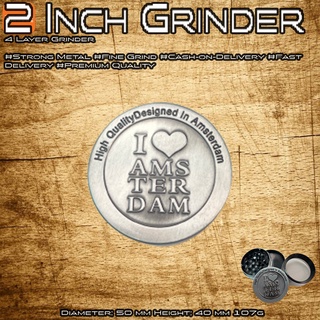 ที่บด ตัวบดดอก I Love AMS 2 Inch Aluminum 4 Layers Grinder Diameter 50mm Height 40mm 197gram จัดส่งรวดเร็ว