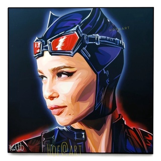 Catwoman แคทวูแมน DC comics ซุปเปอร์ฮีโร่ รูปภาพ​ติดผนัง pop art การ์ตูน cartoon กรอบรูป แต่งบ้าน ของขวัญ รูปภาพ