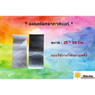 แผ่นฟอกอากาศแอร์ แผ่นฟอกอากาศเครื่องปรับอากาศ ขนาด 25 * 58 Cm