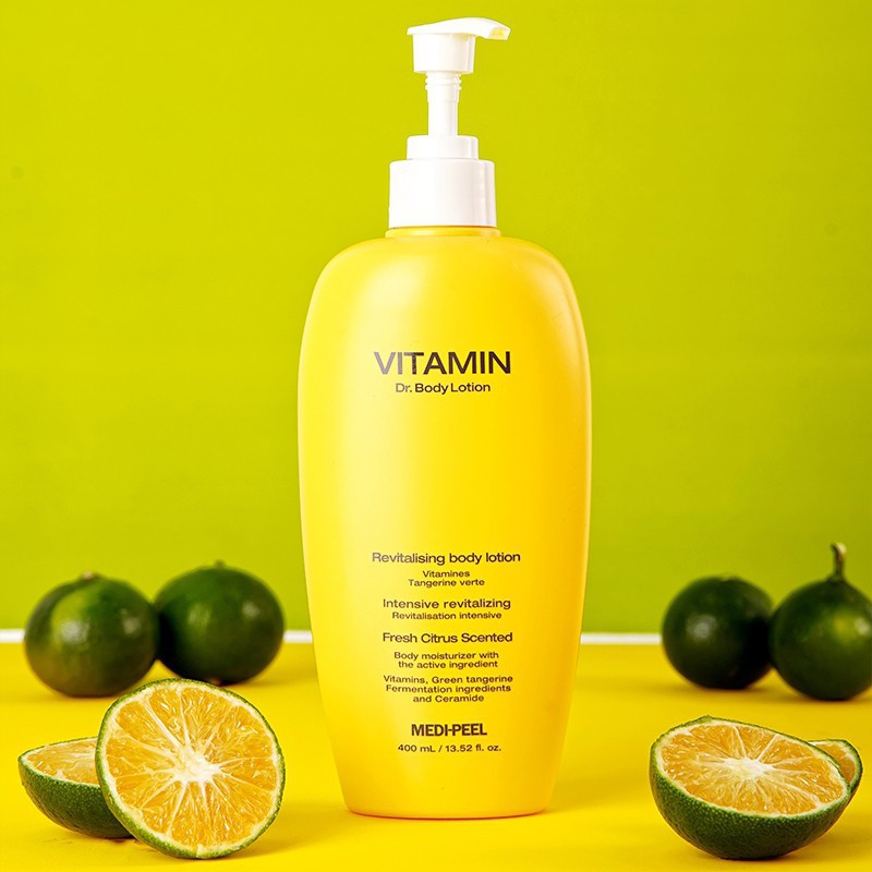 -ของแท้ พร้อมส่ง Medi Peel Vitamin Dr. Body Lotion ผิวเกลี้ยงใส โลชั่นลดสิวอักเสบ เปลือกส้ม ลดรอยสิว 400 ml