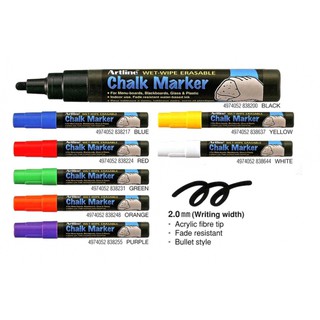 Artline Chalk Marker ปากกาชอล์ค #EPW-4