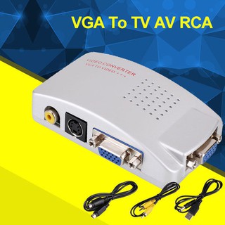 VGA to AV Box PC TO TV Converter