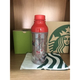 Starbucks ขวดน้ำ Acrylic Holiday Dog Cat 16oz.