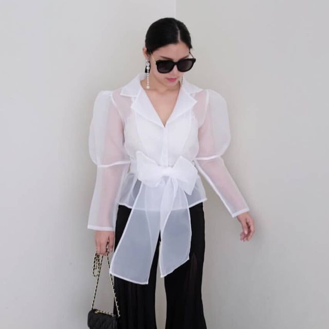 เสื้อเชิ๊ตผ้าแก้ว (งานป้าย POMTHONG)  🍉⭐