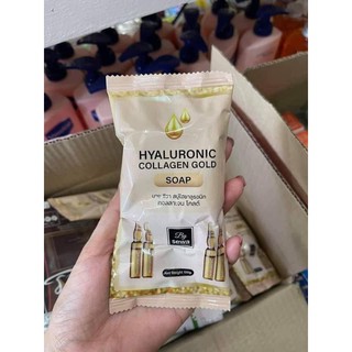 Hyaluronic Collagen Gold Soap by Sewa 100 g. ชีวา สบู่ไฮยาลูรอนิก คอลลาเจน โกลด์