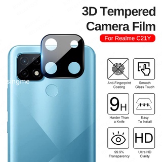 ฟิล์มกระจกนิรภัยกันรอยเลนส์กล้อง 3D สําหรับ Realme C25Y C21Y C21 C25S C17 C12 C11 4G 5G Realme C 21 25 Y