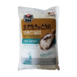 &gt;&gt;ส่งจากไทย&gt;&gt;เกลือทะเลธรรมชาติ สำหรับทำกิมจิ 천일염굵은입자 CJ Premium Natural Coarse Salt 500g