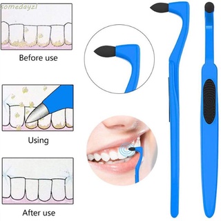 Somedayzl แปรงฟัน แบบยืดหยุ่น คราบควัน จัดฟัน แปรงสีฟัน ทันตกรรม ขจัดคราบฟัน ไวท์เทนนิ่ง แบบพกพา เครื่องมือดูแลช่องปาก ขจัดคราบหินปูน ชา คราบฟัน คราบฟัน ยางลบ / หลากสี