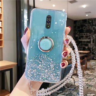 Transparent Glitter Star OPPO Reno7Z 5G A15S A15 A31 A5 A9 A93 A53 2020 Reno 7Z 7 7Pro 5 5Pro 2F 2 10X zoom เคสโทรศัพท์มือถือ Reno5 Reno7 Pro Reno2 Reno2F Soft case เคสป้องกัน