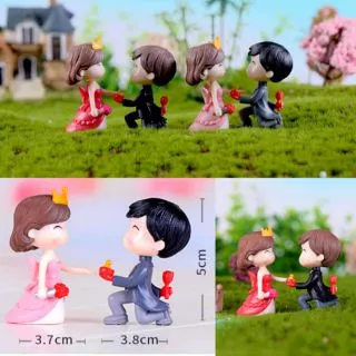 แบบจําลองคู่รักขนาดเล็กเครื่องประดับเดสก์ท็อปกระถางเครื่องประดับตุ๊กตาเครื่องประดับบ้านรถคู่แลกเปลี่ยนของขวัญ