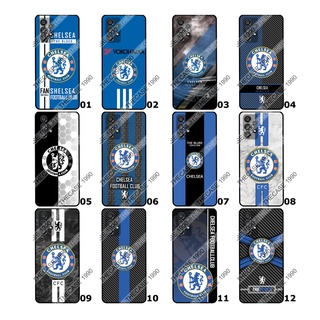 CHELSEA เชลซี เคสสกรีน Samsung A8 Plus 2018 A21s A91 A53 5G 2022 ลายฟุตบอลเชลซี