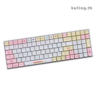 140+ Key Macaroon Dye Sub ZDA Ball Shape PBT Keycap Similar To XDA For MX Keyboard 104 87 61 Melody 96 KBD75 ID80 GK64 SP84